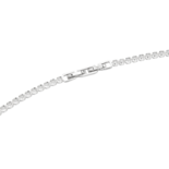 Срібне кольє Серце з цирконами