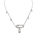 Silber Halskette Pin
