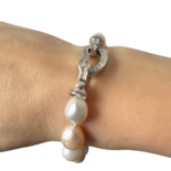 Silver pearl bracelet