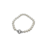 Silver pearl bracelet