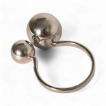 Срібна каблучка Кульки