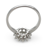 Anillo de Plata Flor con Circonitas Blancas