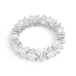 Срібна каблучка Серця з цирконами