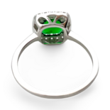 Silberring mit grünem Zirkon