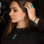 Anillo de Plata con Piedra Paraiba