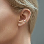 Silver zircon Ear Cuff