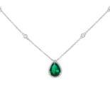 Silver Zircon Necklace