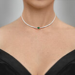 Collar de circonitas de plata