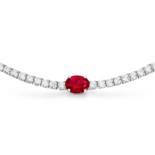 Collar de circonitas de plata