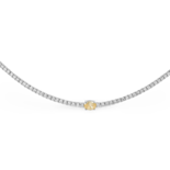 Silver Zircon Necklace