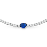 Collar de circonitas de plata