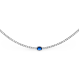 Collar de circonitas de plata