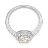 Anillo de plata con circonitas