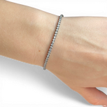 Pulsera de tenis con circonita cúbica blanca