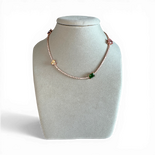 Tennis necklace with 4 stones