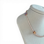 镶有4颗宝石的Tennis项链