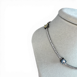 Tennis necklace with 4 stones
