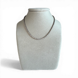 Tennis necklace with cubic zirconia