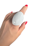 Anneau en Émail Blanc — Laiton Plaqué Or