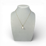 White Pearl gold plated silver pendant