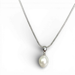 White Pearl silver necklace