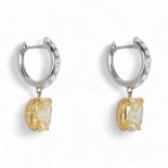Gelbe Edelsteinohrringe