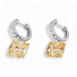 Gelbe Edelsteinohrringe