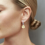 Gelbe Edelsteinohrringe