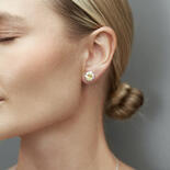 Gelbe Edelstein-Ohrringe