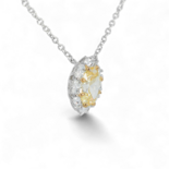 Gelber Edelsteinanhänger