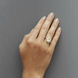 Bague en pierre précieuse jaune