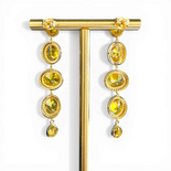Yellow Princess Pendant Earrings