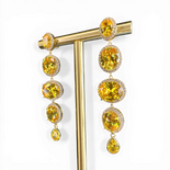 Yellow Princess Pendant Earrings