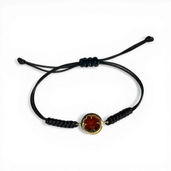 Amber bracelet “Four-Leaf Clover”