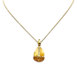 Amber gold plated necklace