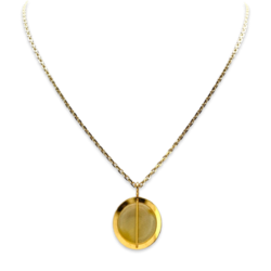 Amber gold plated necklace