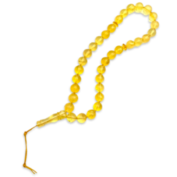 Amber muslim rosary, medium