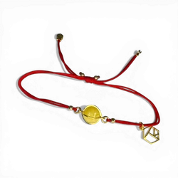 Amber silver gold plated bracelet