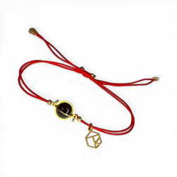 Amber silver gold plated bracelet