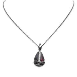 Collier en argent et ambre