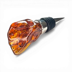 Amber wine bottle stopper