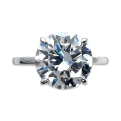 Anillo de Compromiso Clásico de Talla Redonda