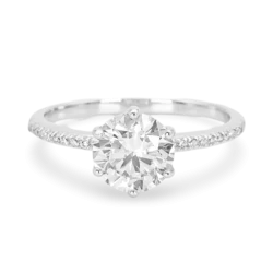 Classic Round Cut Engagement Ring