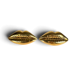 Dalí Lips Earrings — Gold-Plated Brass