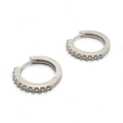 Boucles d'oreilles avec zirconium cubique