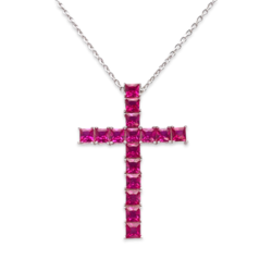 Cruz de Plata Elegante Kristina