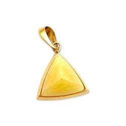 Pendentif en ambre doré