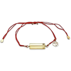 Bracelet en ambre plaqué or