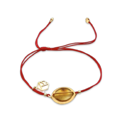 Gold plated amber bracelet