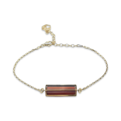 Gold plated amber bracelet